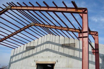 Строительство ангара