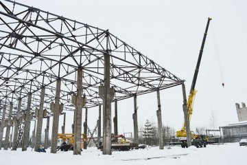 Демонтаж старого покрытия склада