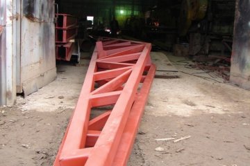 Узлы ферм из квадратных труб