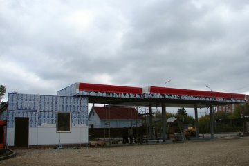 Облицовка АЗС композитом