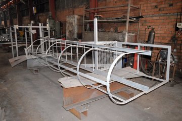 Лестница вертикальная пожарная металлическая