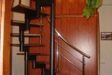Перила для винтовой лестницы из нержавейки