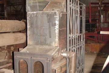 Конструкция банной печи из металла