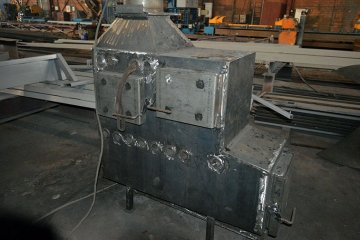 Банная металлическая печь каменка