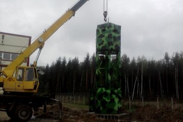 Монтаж наблюдательной вышки