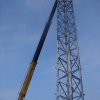 Монтаж металлической мачты