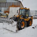 Уборка снега Трактором-погрузчиком