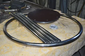 Цирковая тумба из нержавейки разобранная
