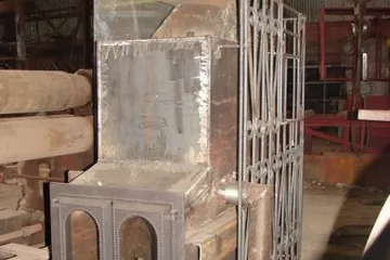 Конструкция банной печи из металла
