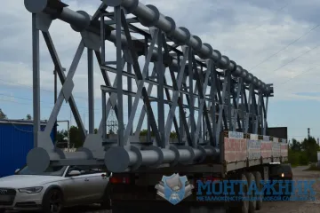 Изготовление опорной стойки для дымовой трубы