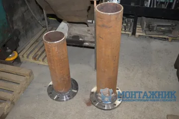 Изготовление металлического патрубка ООО "Монтажник"